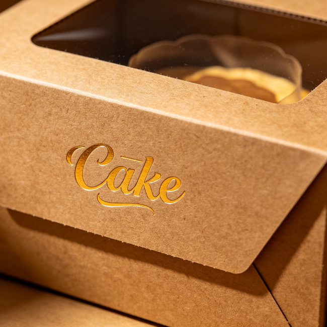 Kraft Window Cake Boxes06
